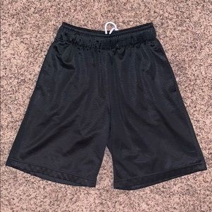 Black basketball shorts